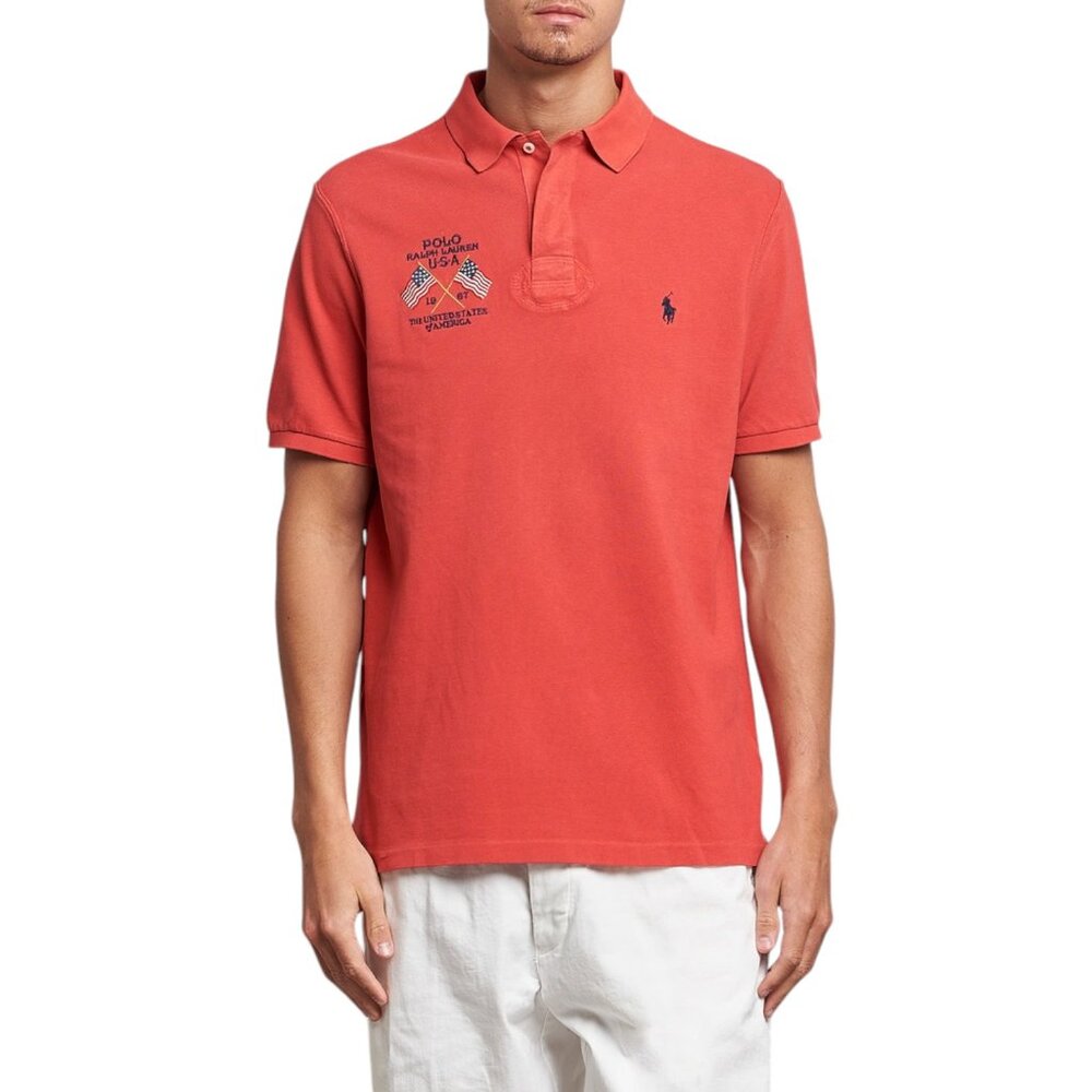 Polo Ralph Lauren Classic Fit July 4th  Embroidered Polo Shirt